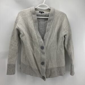 Allbirds merino wool grey the cardigan minimalist casual office sz M